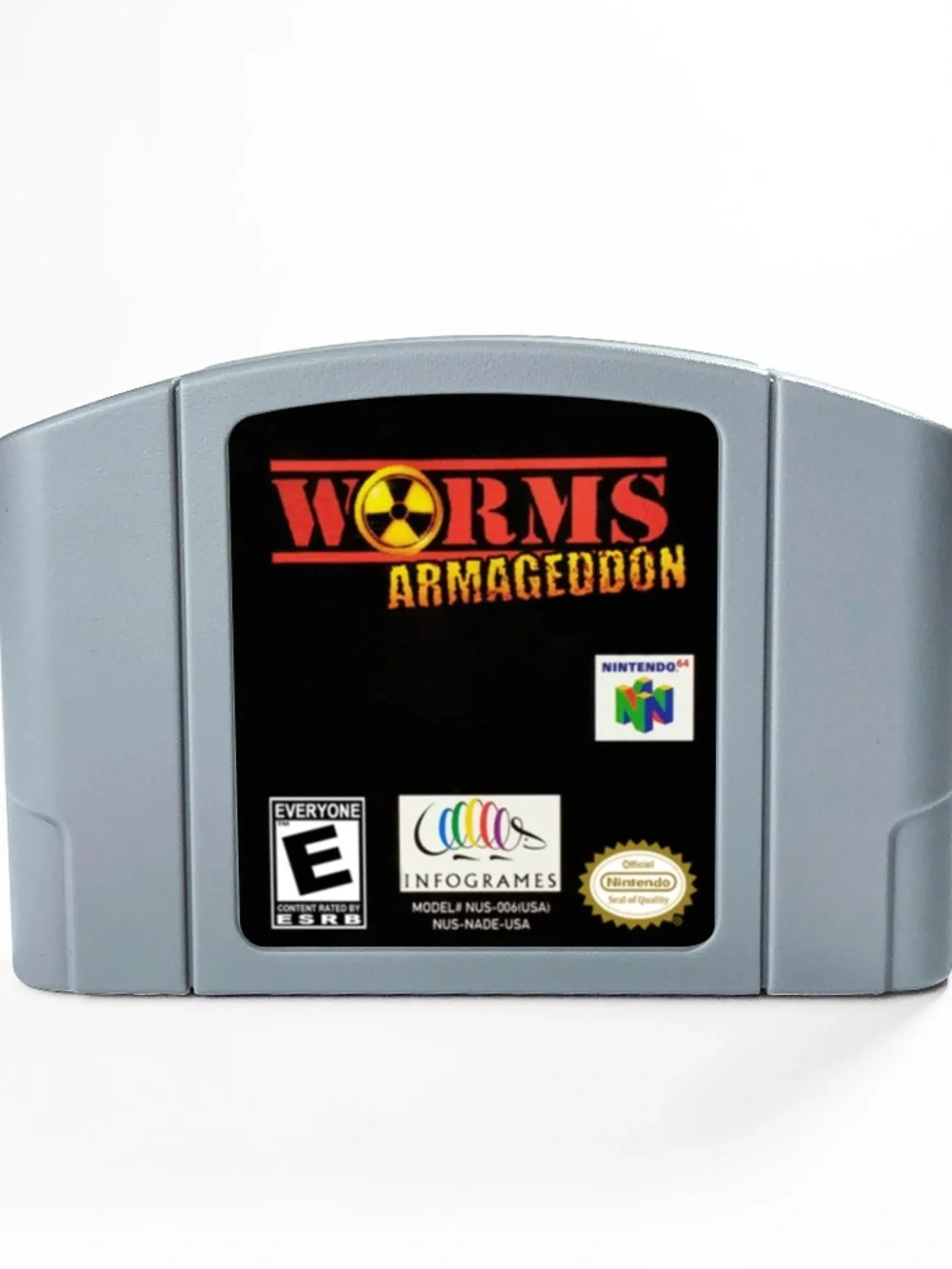 Nintendo Worms Armageddon N64 Cartridge - Gray